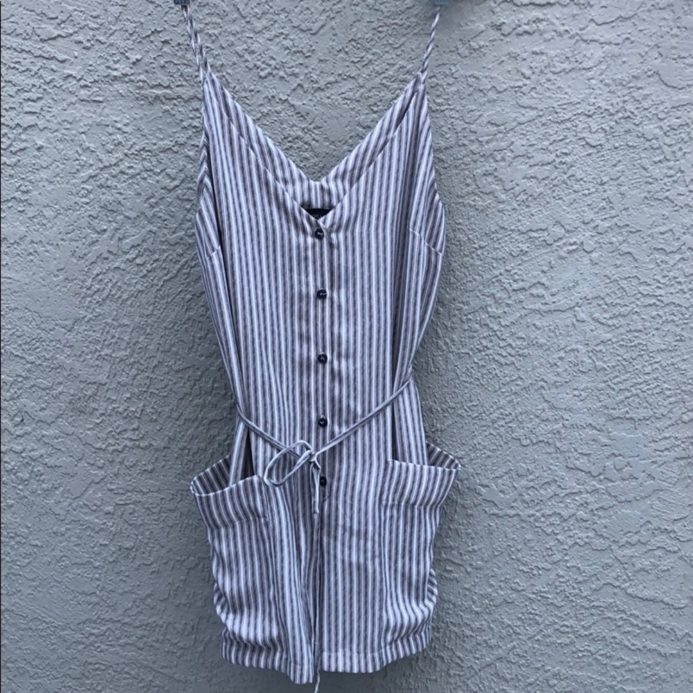 Topshop Striped Romper